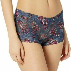 Maidenform NWT Navy Rose Bliss Lace Cheeky Boyshort DMCLBS 2XL/9